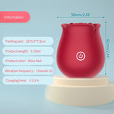 Flower Shape Sucking Vibration Toy Vibrator Sucker